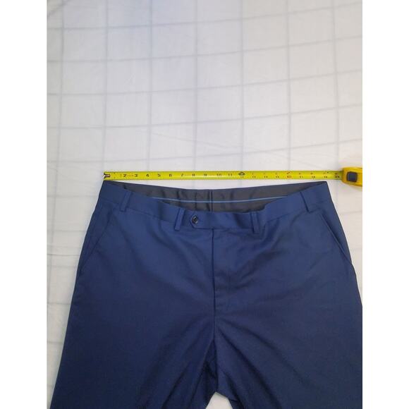 MICHAEL KORS Size 40x30 Mens Navy Blue STRETCH Business Casual Pants Slacks Ca14 - Picture 4 of 6